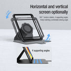 For iPad 10th Gen 10.9 2022 NILLKIN Bumper Snapsafe Multifunctional Leather Tablet Case with Pen Slot(Black)