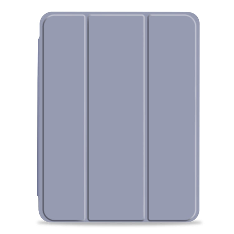 For iPad Pro 11 2022 / 2021 / 2020 3-fold Shockproof Smart Leather Tablet Case(Lavender)