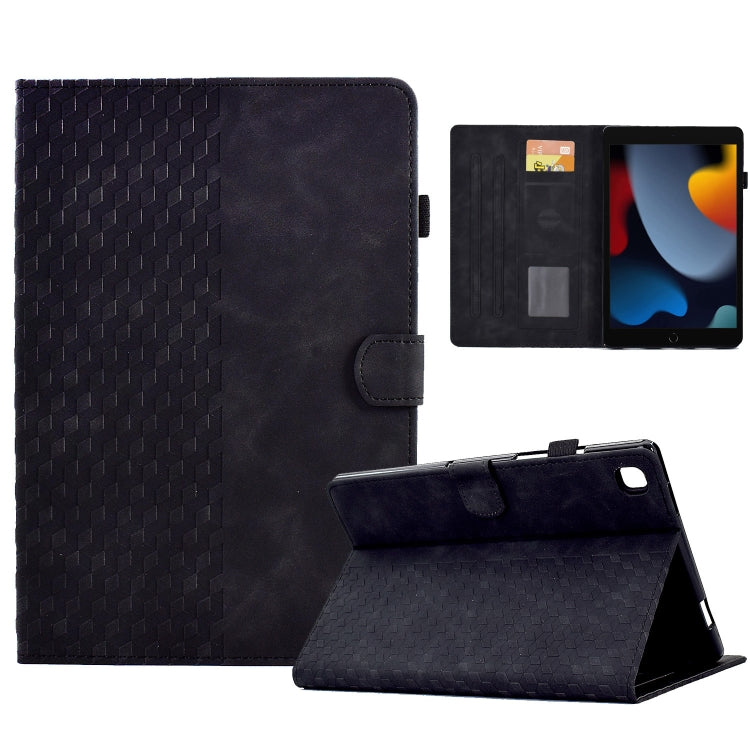 For iPad 10.2 2019 / 2020 / Air 10.5 2019 Rhombus Embossed Leather Smart Tablet Case
