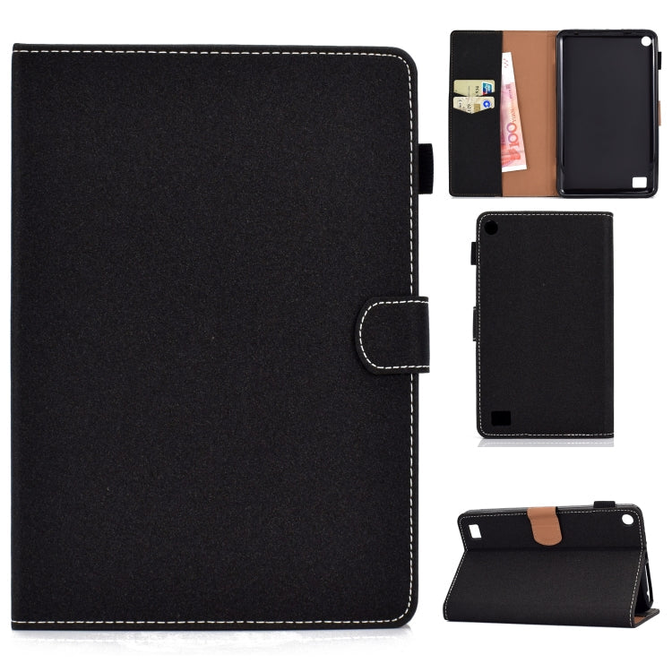 Solid Color Tablet PC Universal Magnetic Horizontal Flip Leather Case with Card Slots & Holder, For iPad 4 / 3 / 2, For iPad Mini 4 / Mini 3 / Mini 2 / Mini, For Kindle Fire 7(2015/2017/2019), For Kindle Fire HD8 2016 / 2017