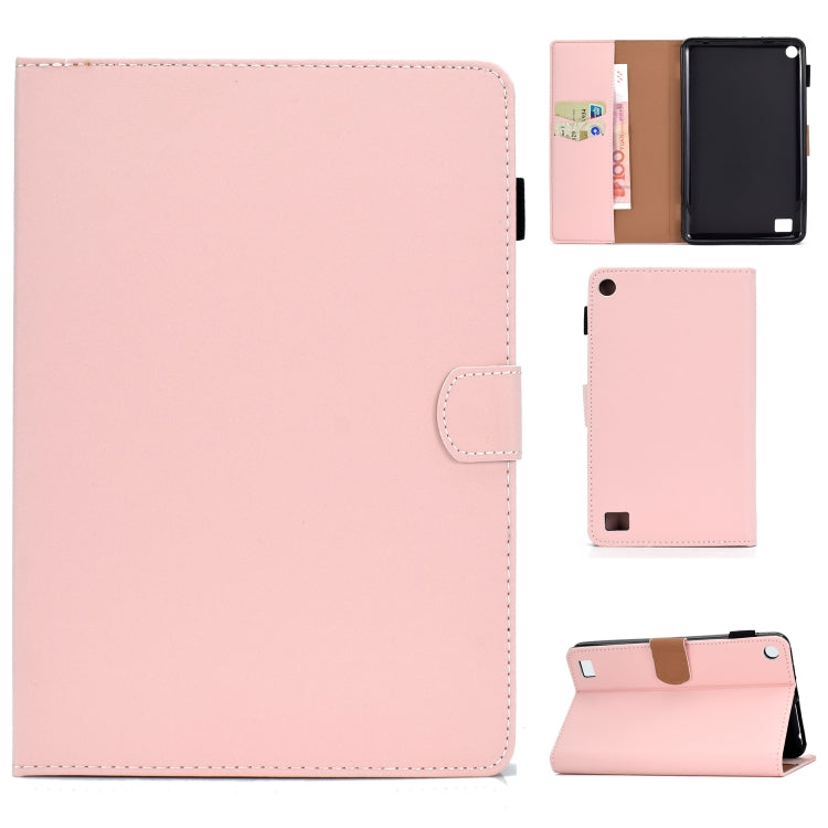 Solid Color Tablet PC Universal Magnetic Horizontal Flip Leather Case with Card Slots & Holder, For iPad 4 / 3 / 2, For iPad Mini 4 / Mini 3 / Mini 2 / Mini, For Kindle Fire 7(2015/2017/2019), For Kindle Fire HD8 2016 / 2017