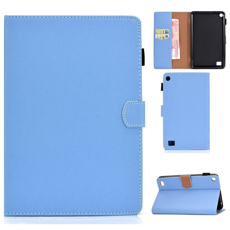Solid Color Tablet PC Universal Magnetic Horizontal Flip Leather Case with Card Slots & Holder, For iPad 4 / 3 / 2, For iPad Mini 4 / Mini 3 / Mini 2 / Mini, For Kindle Fire 7(2015/2017/2019), For Kindle Fire HD8 2016 / 2017