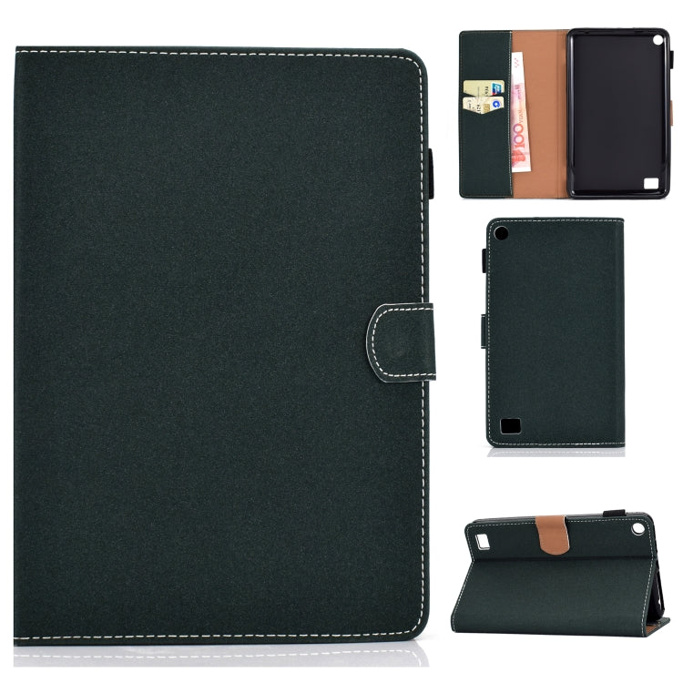 Solid Color Tablet PC Universal Magnetic Horizontal Flip Leather Case with Card Slots & Holder, For iPad 4 / 3 / 2, For iPad Mini 4 / Mini 3 / Mini 2 / Mini, For Kindle Fire 7(2015/2017/2019), For Kindle Fire HD8 2016 / 2017