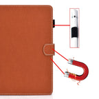 Solid Color Tablet PC Universal Magnetic Horizontal Flip Leather Case with Card Slots & Holder, For Galaxy Tab S5e T720, For iPad Air / iPad Air 2 / iPad 9.7 (2018 & 2017)