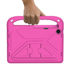 For Lenovo Tab M10 Plus 10.6 3rd Gen 2022 Handle EVA Shockproof Tablet Case with Holder(Rose Red)