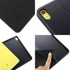 For iPad 10th Gen 10.9 2022 GEBEI Silk Texture Flip Tablet Leather Case(Black)