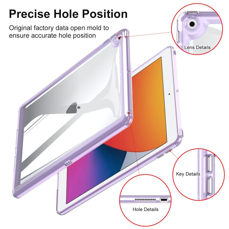 For iPad 10.2 2021 / 2020 / 2019 Transparent Acrylic Tablet Case(Transparent)