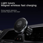 Yesido C190 15W Magsafe Magnetic Car Air Vent Wireless Charger(Black)