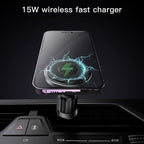 Yesido C190 15W Magsafe Magnetic Car Air Vent Wireless Charger(Black)