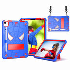 Spider Texture Silicone Hybrid PC Tablet Case with Shoulder Strap, For iPad 10th Gen 10.9 2022, For iPad Pro 11 2021 / Air 5 10.9