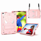Spider Texture Silicone Hybrid PC Tablet Case with Shoulder Strap, For iPad 10th Gen 10.9 2022, For iPad Pro 11 2021 / Air 5 10.9