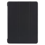 For iPad 9.7 2018 & 2017 / Air / Air2 GEBEI 3-folding Holder Shockproof Flip Leather Tablet Case(Black)