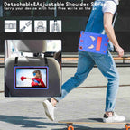 Spider Texture Silicone Hybrid PC Tablet Case with Shoulder Strap, For Samsung Galaxy Tab A8 10.5 2021, For Samsung Galaxy Tab S6 Lite P610