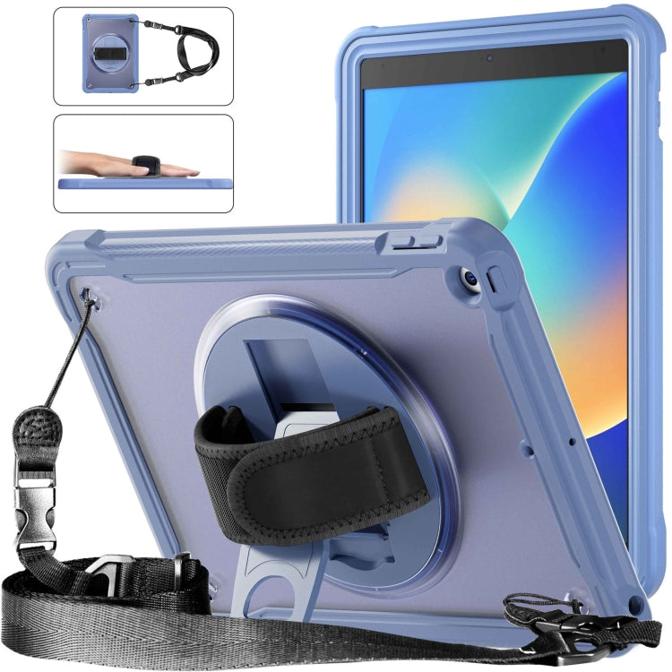 Heavy Duty Hybrid Tablet Case with Hand Grip & Strap, For iPad Air 2022 10.9 / Pro 11 2022, For iPad 10th Gen 10.9 2022, For iPad 10.2 2021 / 2020 / 2019, For iPad mini 6 / mini 2024