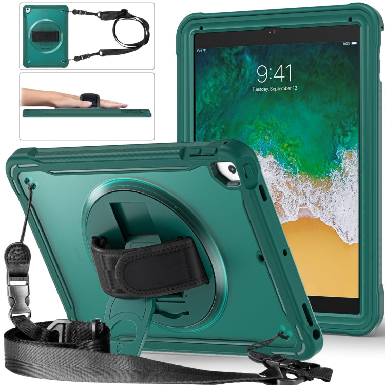 Heavy Duty Hybrid Tablet Case with Hand Grip & Strap, For iPad Air / Air 2 / 9.7 2018 / 2017