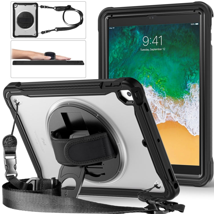 Heavy Duty Hybrid Tablet Case with Hand Grip & Strap, For iPad Air / Air 2 / 9.7 2018 / 2017