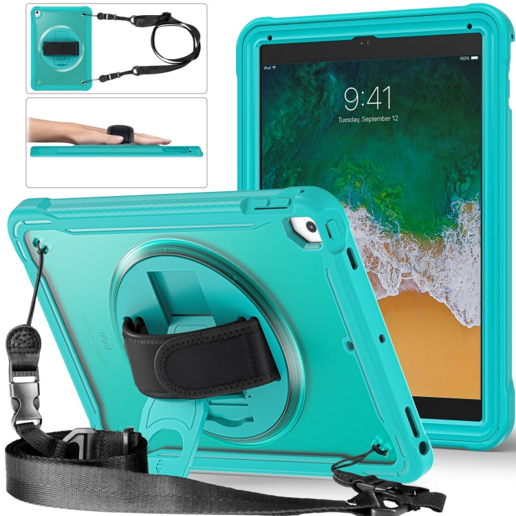 Heavy Duty Hybrid Tablet Case with Hand Grip & Strap, For iPad Air / Air 2 / 9.7 2018 / 2017