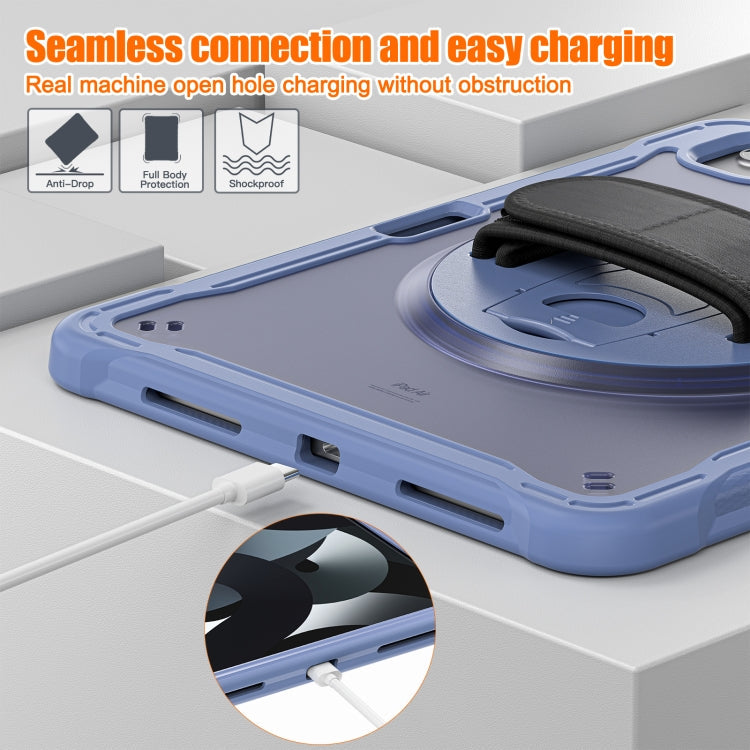 Heavy Duty Hybrid Tablet Case with Hand Grip & Strap, For iPad Air 2022 10.9 / Pro 11 2022, For iPad 10th Gen 10.9 2022, For iPad 10.2 2021 / 2020 / 2019, For iPad mini 6 / mini 2024