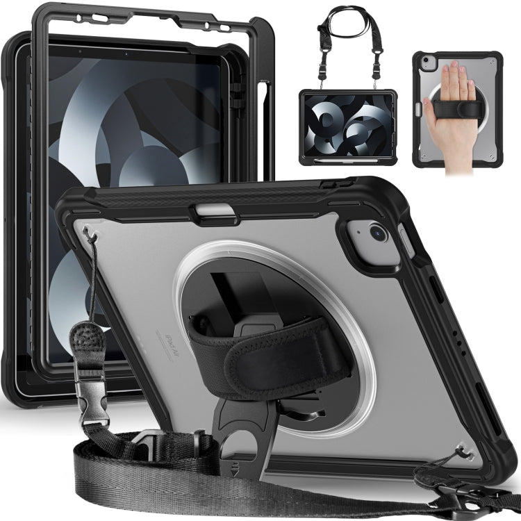 Heavy Duty Hybrid Tablet Case with Hand Grip & Strap, For iPad Air 2022 10.9 / Pro 11 2022, For iPad 10th Gen 10.9 2022, For iPad 10.2 2021 / 2020 / 2019, For iPad mini 6 / mini 2024