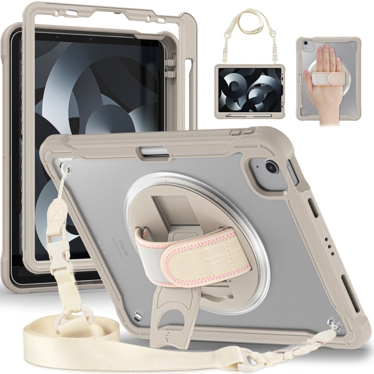Heavy Duty Hybrid Tablet Case with Hand Grip & Strap, For iPad Air 2022 10.9 / Pro 11 2022, For iPad 10th Gen 10.9 2022, For iPad 10.2 2021 / 2020 / 2019, For iPad mini 6 / mini 2024