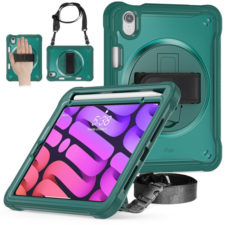 Heavy Duty Hybrid Tablet Case with Hand Grip & Strap, For iPad Air 2022 10.9 / Pro 11 2022, For iPad 10th Gen 10.9 2022, For iPad 10.2 2021 / 2020 / 2019, For iPad mini 6 / mini 2024