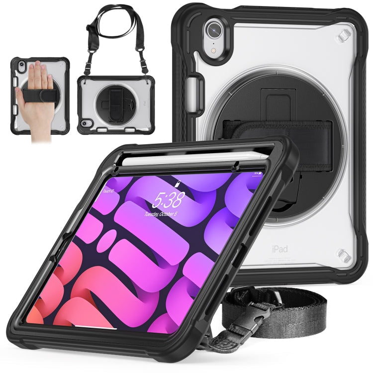 Heavy Duty Hybrid Tablet Case with Hand Grip & Strap, For iPad Air 2022 10.9 / Pro 11 2022, For iPad 10th Gen 10.9 2022, For iPad 10.2 2021 / 2020 / 2019, For iPad mini 6 / mini 2024