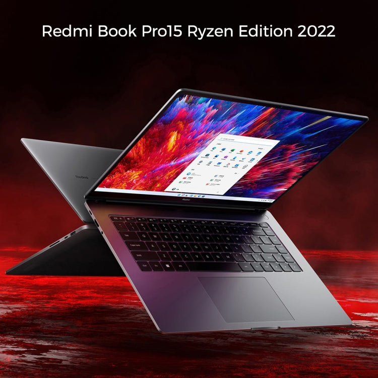 Xiaomi RedmiBook Pro 15 Laptop 2022 15.6 inch, 16GB+512GB, Windows 11 Home Chinese Version, AMD Ryzen 7 6800H Octa Core(Starlight Grey)