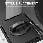 For Lenovo Tab P11 2nd Gen Multifunctional Three Proof Holder Tablet Case(Black)