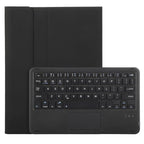 For Samsung Galaxy Tab S9 A710B-A Candy Color TPU Touch Bluetooth Keyboard Leather Tablet Case with Pen Holder(Black)