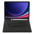 For Samsung Galaxy Tab S9 A710B-A Candy Color TPU Touch Bluetooth Keyboard Leather Tablet Case with Pen Holder(Black)