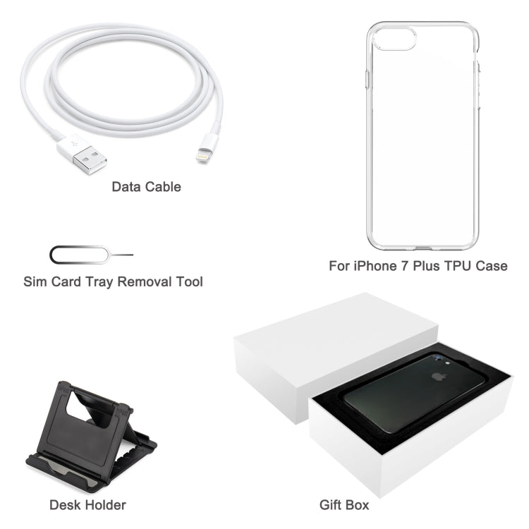 TPU Case + Desk Holder + Data Cable + Sim Card Tray Removal Tool + Gift Box, For iPhone 13 Pro Max, For iPhone 12, For iPhone 12 Pro Max, For iPhone 13, For iPhone 7 / 8 / SE 2020, For iPhone 11, For iPhone X, For iPhone 7 Plus, For iPhone SE          ...