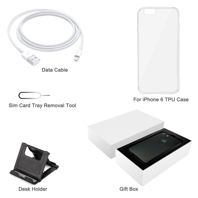 TPU Case + Desk Holder + Data Cable + Sim Card Tray Removal Tool + Gift Box, For iPhone 13 Pro Max, For iPhone 12, For iPhone 12 Pro Max, For iPhone 13, For iPhone 7 / 8 / SE 2020, For iPhone 11, For iPhone X, For iPhone 7 Plus, For iPhone SE          ...