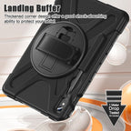Rotatable Kickstand Grip Heavy Duty Hard Rugged Tablet Case, For Galaxy Tab S10 FE / S9 FE / S9 / S8 / S7, For Samsung Galaxy Tab S9+ / S8+