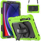 Lucky Wheel Grip Silicone Hybrid PC Tablet Case with Shoulder Strap, For Samsung Galaxy Tab S8 / S7
