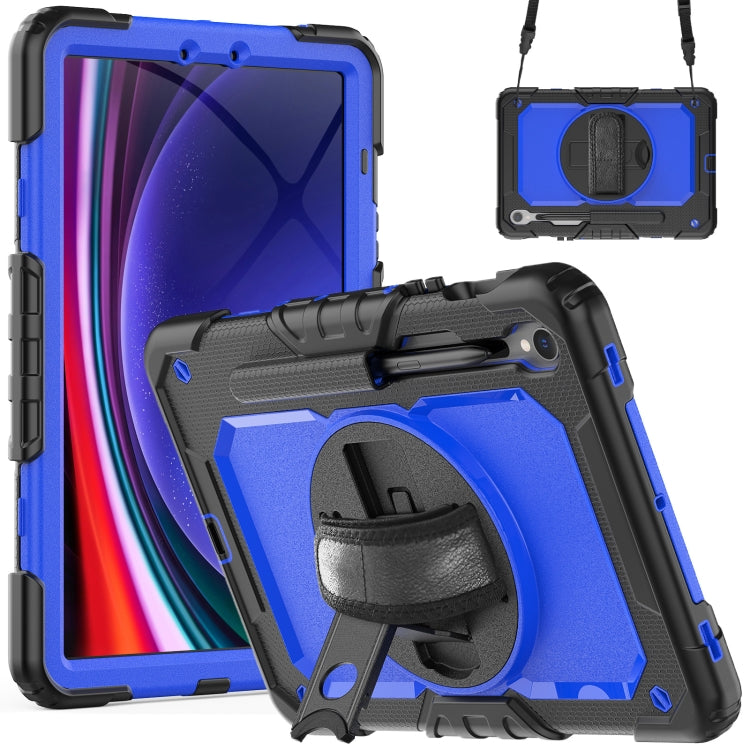 Lucky Wheel Grip Silicone Hybrid PC Tablet Case with Shoulder Strap, For Samsung Galaxy Tab S8 / S7