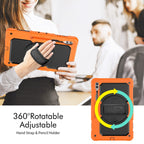 Lucky Wheel Grip Silicone Hybrid PC Tablet Case with Shoulder Strap, For Samsung Galaxy Tab S9 Ultra / S10 Ultra, For Samsung Galaxy Tab S10+ / S9+ / S9 FE+