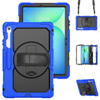 Lucky Wheel Grip Silicone Hybrid PC Tablet Case with Shoulder Strap, For Samsung Galaxy Tab S9 / S9 FE / S10 FE, For Samsung Galaxy Tab S10 FE+
