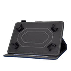 For 10 inch Tablet PC Universal Cowhide Texture Horizontal Flip Leather Case with Holder & Card Slots & Pen Slot(Blue)