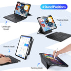 For iPad Air 11 2024 / 4&5 / iPad Pro 11 2022 DUX DUCIS DK Series Magnetic Wireless Bluetooth Keyboard Tablet Case(Black)