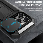 R-JUST Sliding Camera IP54 Life Waterproof Holder Phone Case, For iPhone 16 Pro, For iPhone 16 Plus, For iPhone 16, For iPhone 15 Pro Max, For iPhone 15 Pro, For iPhone 15 Plus