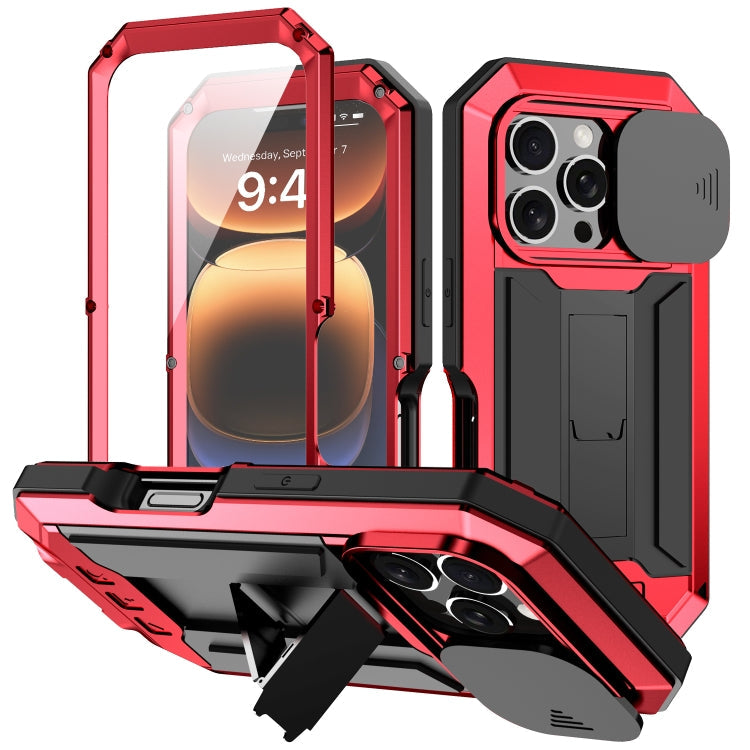 R-JUST Sliding Camera IP54 Life Waterproof Holder Phone Case, For iPhone 17e / 16e, For iPhone 17 Pro Max, For iPhone 17 Pro, For iPhone 17, For iPhone Air, For iPhone 16 Pro Max