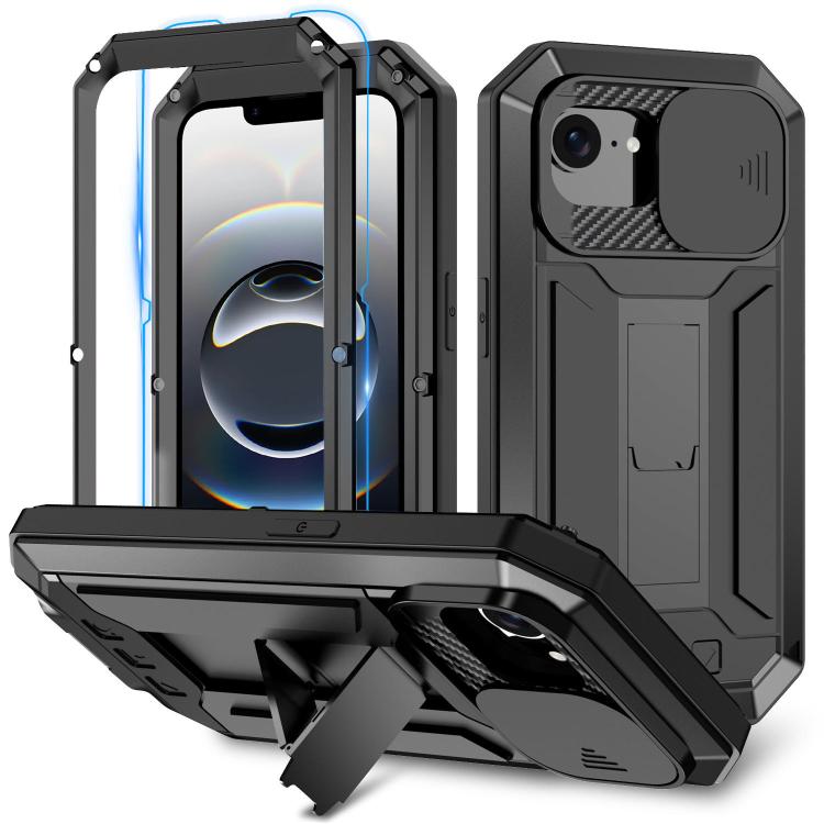 R-JUST Sliding Camera IP54 Life Waterproof Holder Phone Case, For iPhone 17e / 16e, For iPhone 17 Pro Max, For iPhone 17 Pro, For iPhone 17, For iPhone Air, For iPhone 16 Pro Max