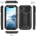 R-JUST Sliding Camera IP54 Life Waterproof Holder Phone Case, For iPhone 17e / 16e, For iPhone 17 Pro Max, For iPhone 17 Pro, For iPhone 17, For iPhone Air, For iPhone 16 Pro Max