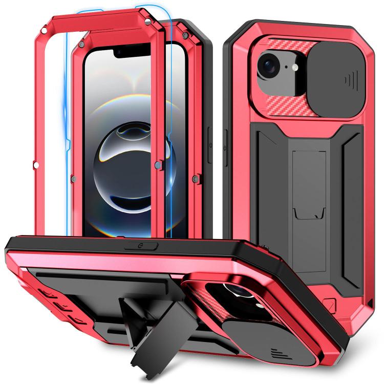 R-JUST Sliding Camera IP54 Life Waterproof Holder Phone Case, For iPhone 17e / 16e, For iPhone 17 Pro Max, For iPhone 17 Pro, For iPhone 17, For iPhone Air, For iPhone 16 Pro Max