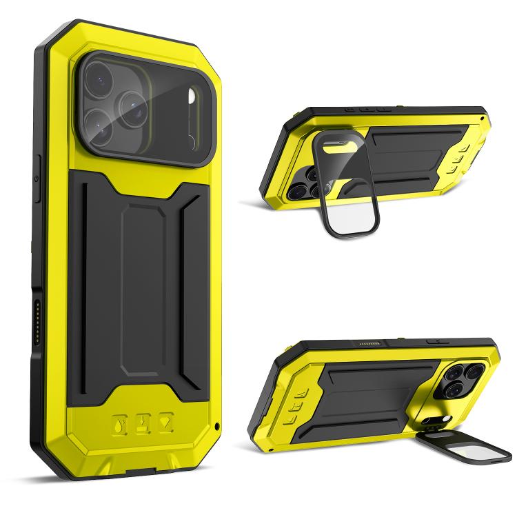 R-JUST Sliding Camera IP54 Life Waterproof Holder Phone Case, For iPhone 17e / 16e, For iPhone 17 Pro Max, For iPhone 17 Pro, For iPhone 17, For iPhone Air, For iPhone 16 Pro Max