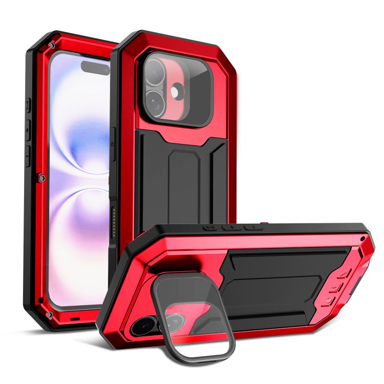 R-JUST Sliding Camera IP54 Life Waterproof Holder Phone Case, For iPhone 17e / 16e, For iPhone 17 Pro Max, For iPhone 17 Pro, For iPhone 17, For iPhone Air, For iPhone 16 Pro Max