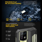 Ulefone Armor 24, Rugged Phone, Side Fingerprint, 22000mAh, 6.78 inch Android 14 MediaTek Helio G96 Octa Core, Network: 4G, NFC, Armor 24
