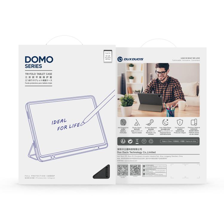 DUX DUCIS Domo Series Magnetic Flip Leather Tablet Case, For Samsung Galaxy Tab A11+ / A9+, For Samsung Galaxy Tab S9 FE / S10 FE, For Samsung Galaxy Tab S10 FE+, For Samsung Galaxy Tab S10+, For Samsung Galaxy Tab S9 FE+, For Samsung Galaxy Tab S10 Ultra