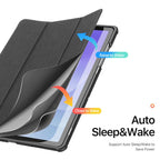 DUX DUCIS Domo Series Magnetic Flip Leather Tablet Case, For Samsung Galaxy Tab A11+ / A9+, For Samsung Galaxy Tab S9 FE / S10 FE, For Samsung Galaxy Tab S10 FE+, For Samsung Galaxy Tab S10+, For Samsung Galaxy Tab S9 FE+, For Samsung Galaxy Tab S10 Ultra