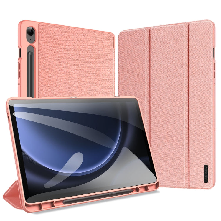 DUX DUCIS Domo Series Magnetic Flip Leather Tablet Case, For Samsung Galaxy Tab A11+ / A9+, For Samsung Galaxy Tab S9 FE / S10 FE, For Samsung Galaxy Tab S10 FE+, For Samsung Galaxy Tab S10+, For Samsung Galaxy Tab S9 FE+, For Samsung Galaxy Tab S10 Ultra